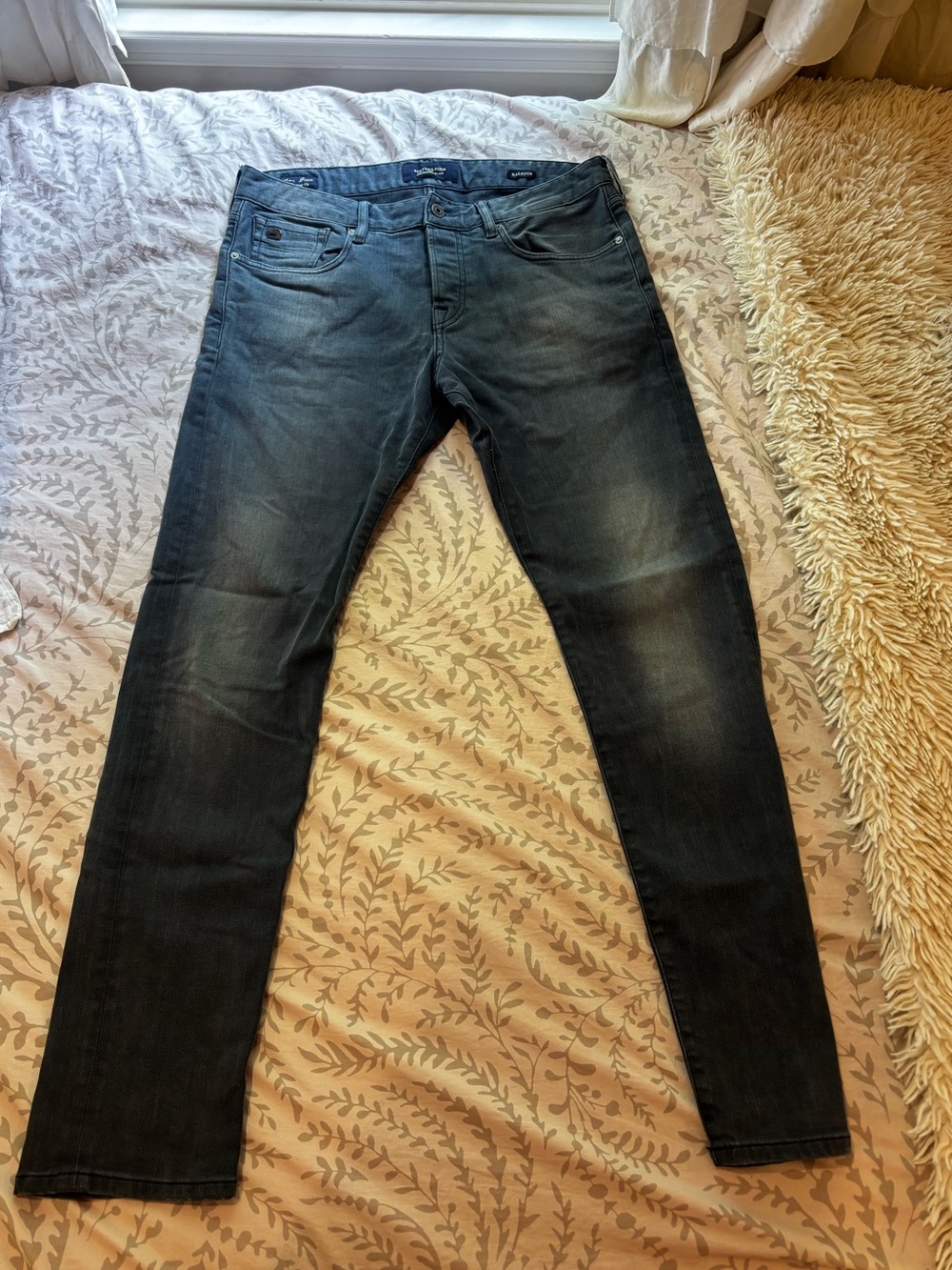 Men’s grey/blue regular/slim jeans